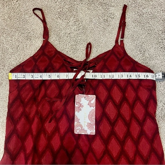 NWT! Band of Gypsies Band of the Free Merlot Lila Midi Slip Dress. Size Medium. - Picture 8 of 14